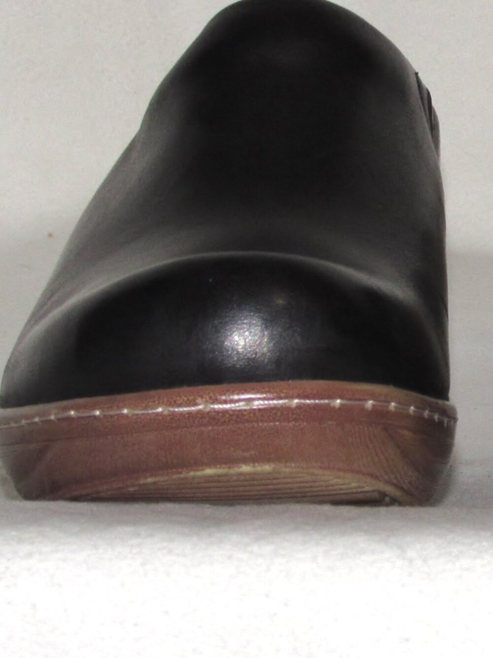 NEW Ladies SOFTWALK Black LeatherComfort Clogs Heels Shoes 9 N Orig $144 - Picture 5 of 10